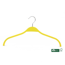 Anti-deslizamento elegante camisa amarela uso ligeiro laminado cabide